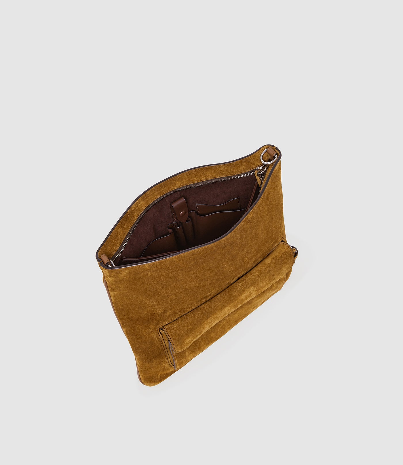 Camel Square Messenger Bag with Adjustable Wide Crossbody Strap & Outer Flap Pocket for Vintage Daily Outfits