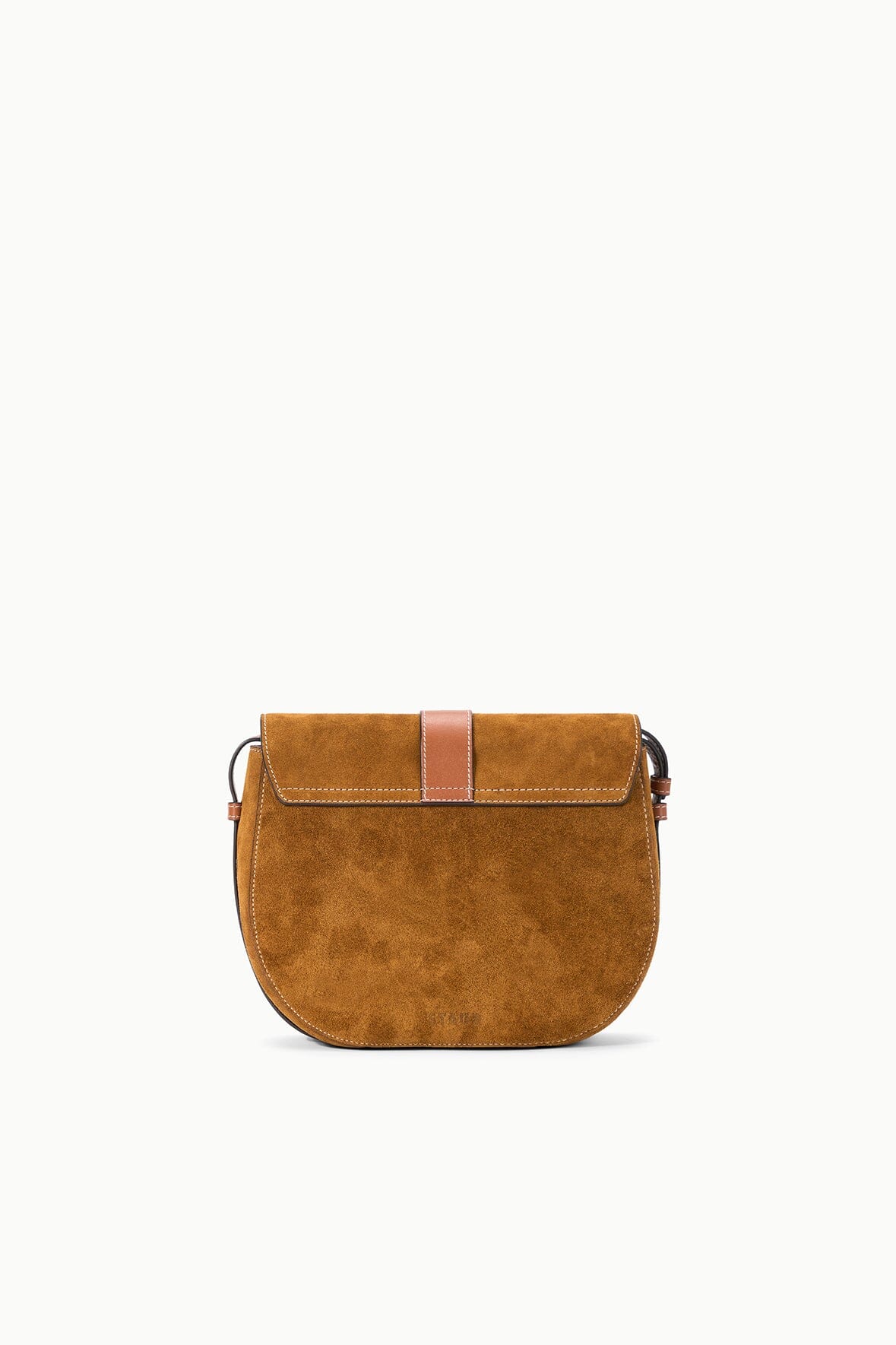 Saddle Crossbody Bag with Large Gold Metal Buckle for Daily Matching Outfits